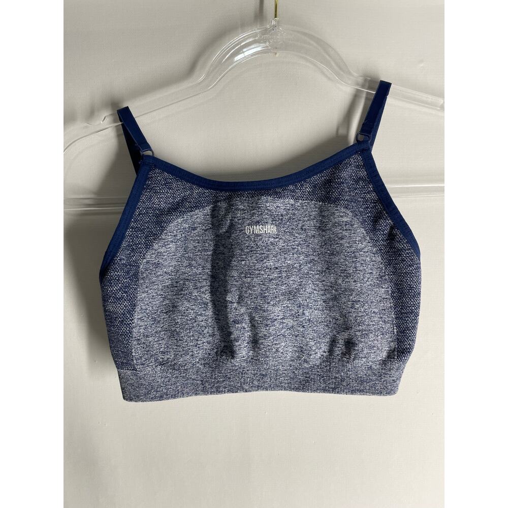 Gymshark Womens Flex Strappy Sports Bra Blue Size Medium